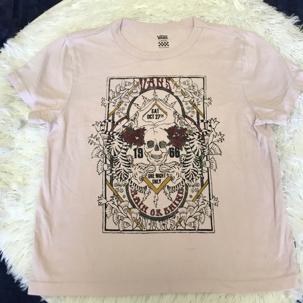 Vans Pink Rain Or Shine T-shirt
